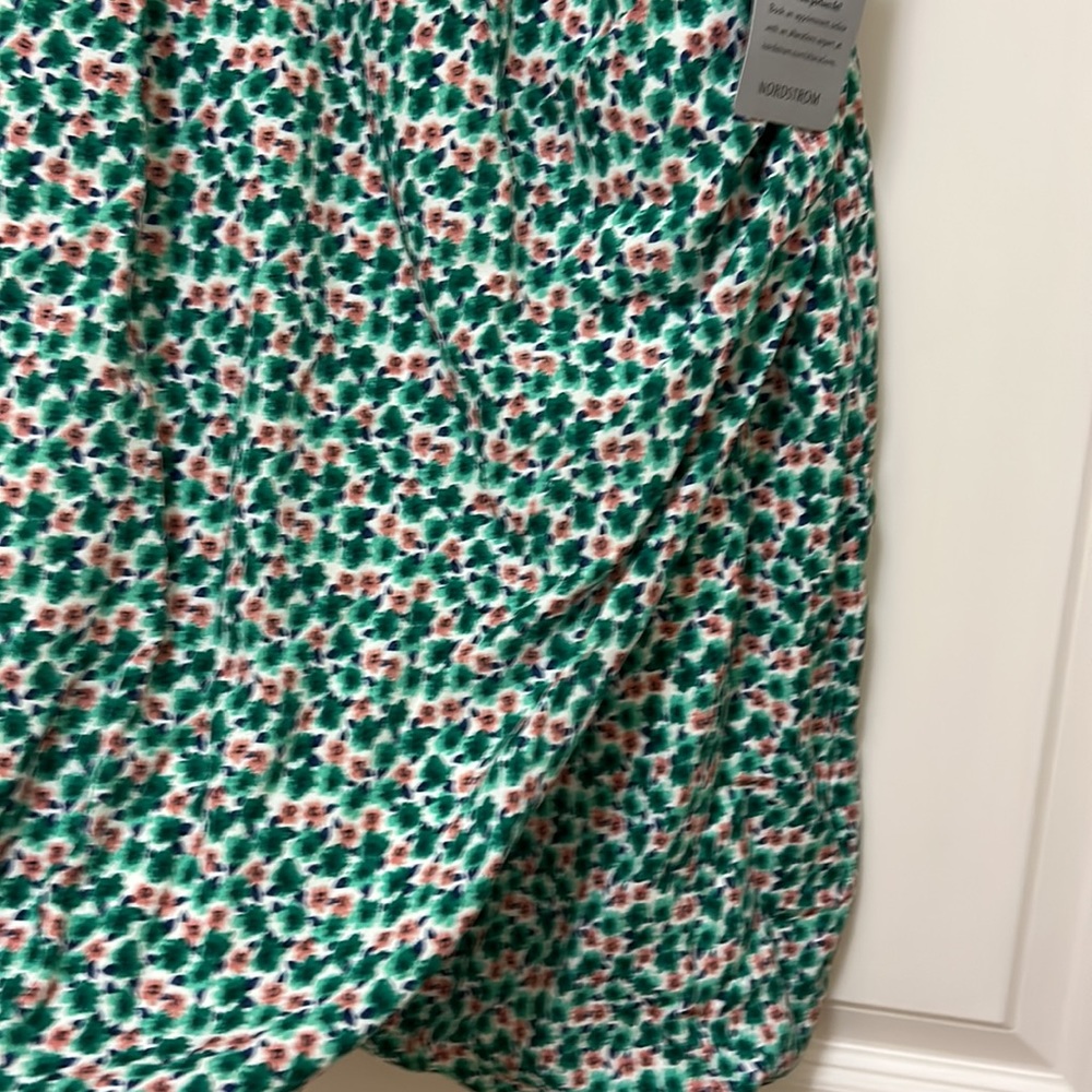NWT LUSH Green Floral Dress Size L - Picture 3 of 13